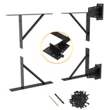 Gate Corner Brace Bracket Heavy Duty Adjustable No Sag Kit Durable Solid Iron for Shed Doors,Driveway Gates,Corral Gates,Wood Windows,Gate Frame Kunzye