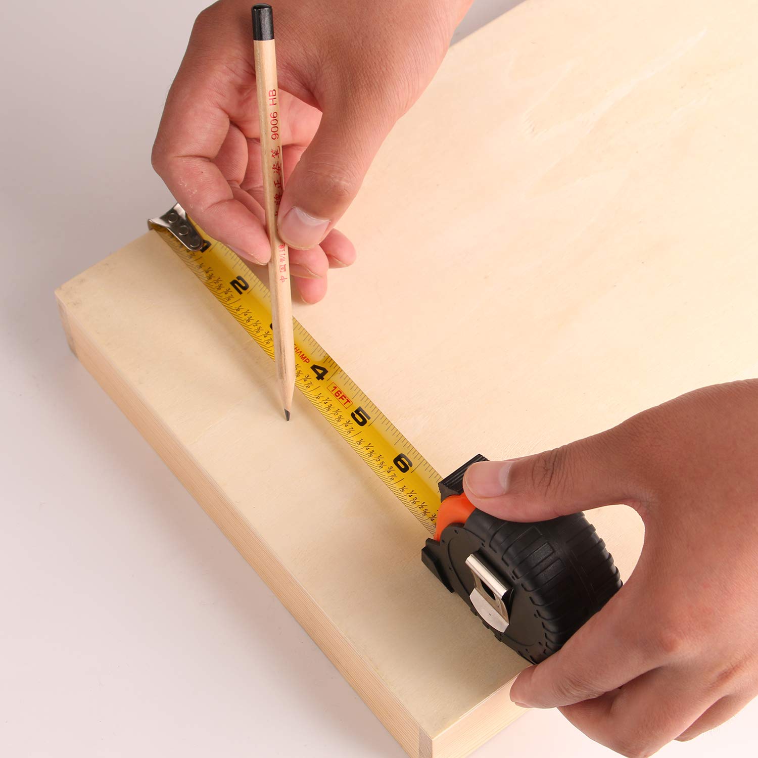 LICHAMP Tape Measure 16 ft, 6 Pack Bulk Easy Read Measuring Tape Retractable with Fractions 1/8, Measurement Tape 16-Foot by 3/4-Inch Lichamp