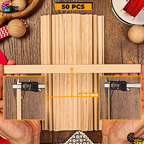 Wooden Craft Sticks Premium Quality - Hardwood Paint Stir Sticks - Wood Paint Sticks for Crafts - Popsicle Craft Wood Strips - Worked Perfect and StesoSHOP