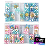 LET'S RESIN Resin Molds, Double 6 Domino Epoxy Mold Standard Size, Glossy Molds for Resin Casting, Silicone Molds for Epoxy Resin, UV Resin,Shiny & LET'S RESIN