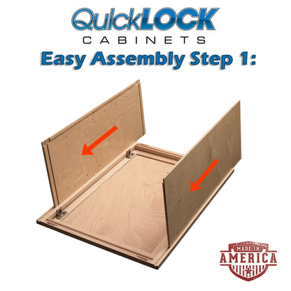 Quicklock RTA (Ready-to-Assemble) | 36 Tall Wall Kitchen Cabinets - Shaker Style | 100% Hardwood | Made in America | Soft MUW303612RTA 36 Wall - WoodArtSupply