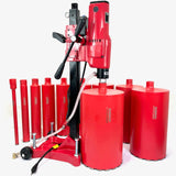 BLUEROCK TOOLS Model: 10Z1RB CONCRETE CORE DRILL w/ROLLING BASE- 1"-10" BIT SET PACKAGE DEAL! BLUEROCK