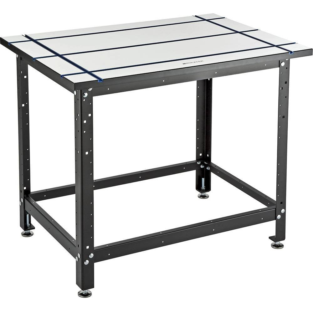 Rockler T Track Table Top (28” x 40”) - T Track Accessories for Fast & Stable Sawing, Sanding, Routing, or Assembly – Extruded Aluminum T-Slots ROCKLER