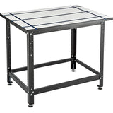 Rockler T Track Table Top (28” x 40”) - T Track Accessories for Fast & Stable Sawing, Sanding, Routing, or Assembly – Extruded Aluminum T-Slots ROCKLER