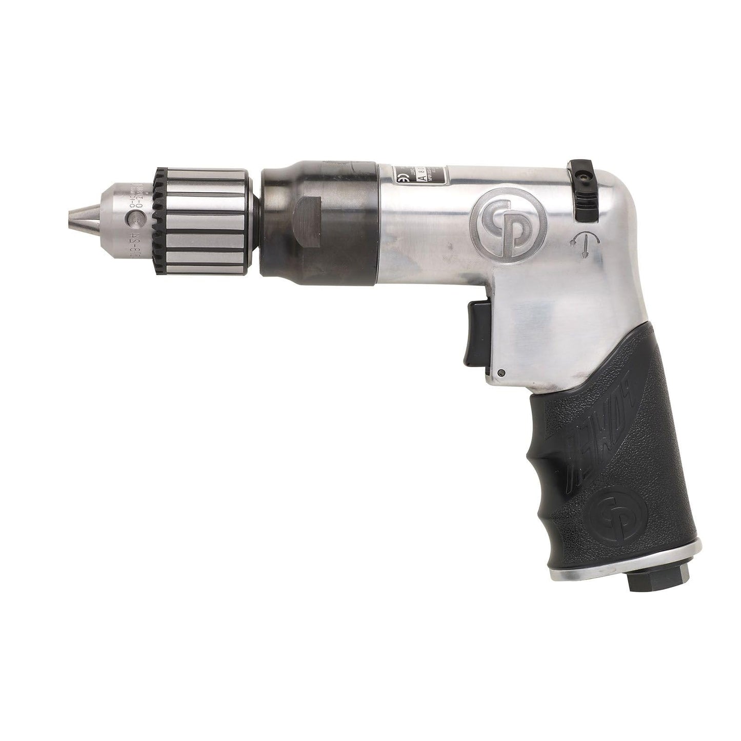 Chicago Pneumatic CP789R-26 - Air Power Drill, General Maintenance, 3/8 Inch (10mm), Reversible, Keyed Chuck, Aluminum Housing, Pistol Handle, 0.43 - WoodArtSupply