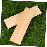 NOLITOY 10pcs Plank Board Wood Boards for Crafts Unfinished Wood Plaques Craft Wood Rectangular Blocks Carving Basswood Photo Backdrop Board NOLITOY