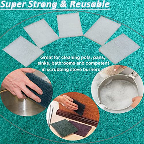 Tonmp 10 Pack 6" x 9" Superfine General Purpose Scuff Pads for Scuffing, Scouring, Sanding, Paint - Surface Preparation Automotive Car Auto Body Tonmp