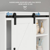 HOSTACK Bathroom Cabinet Wall Mounted, Farmhouse Medicine Cabinet with Sliding Barn Door & Adjustable Shelf, Over The Toilet Storage Cabinet for HOSTACK