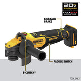 DEWALT FLEXVOLT ADVANTAGE 20V MAX* Angle Grinder, Paddle Switch, 4-1/2-Inch to 5-Inch, Tool Only (DCG416B) DEWALT