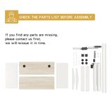 Jceet Adjustable Height Electric Standing Desk - 55 x 24 Inch Sit Stand Computer Desk, Stand Up Desk Table for Home Office, White Frame/White + Oak Jceet