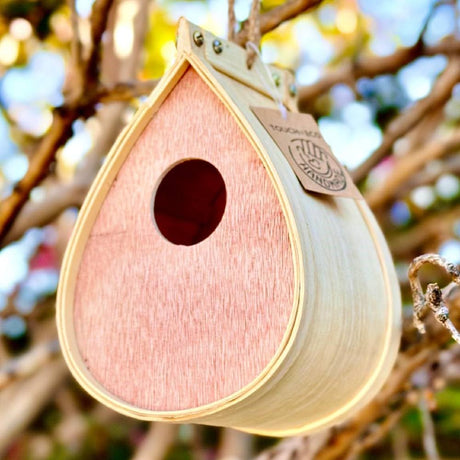 Pollinating Palace - Outdoor Hanging Wooden Bird House,Outdoor Birdhouse for Hummingbirds, Bluebirds and Finch Cardinals, Songbirds, Birdhouse GardeningProducts4Less