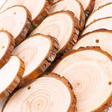 Fuyit Natural Wood Slices 20 Pcs 3.5-4 Inches Craft Wood Kit Unfinished Predrilled with Hole Wooden Circles Tree Slices for Arts and Crafts Christmas Fuyit