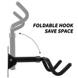 Auwey 2Pack Foldable Adjustable Bike Wall Mount Bicycle Storage Rack, Heavy Duty with Rubber Coating, Space Saving Auwey