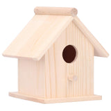 Bird Nests Decor Creative Ornament Bird House Wooden Outdoor Birds Nests Cage Garden Bird Feeder Box Solid Wood Bird Housewooden Small for Motheaten Yosoo