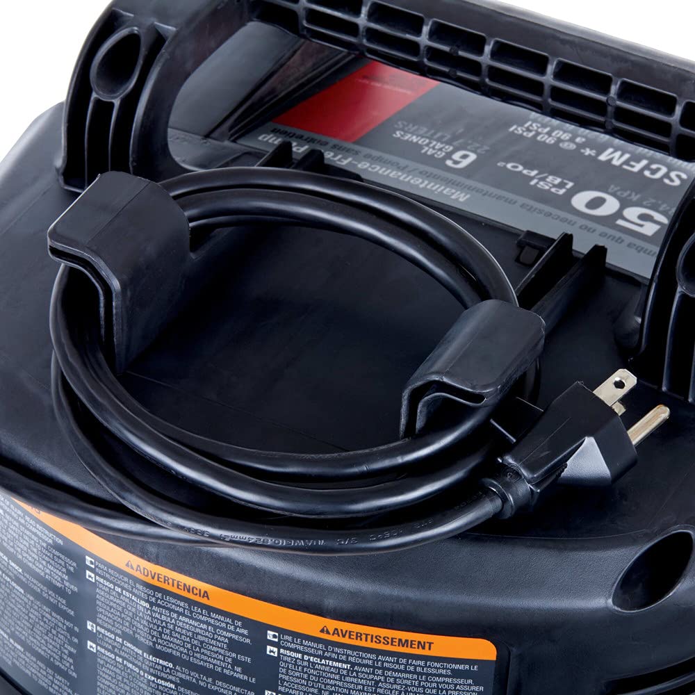 PORTER-CABLE Air Compressor, 6-Gallon, Pancake, Oil-Free (C2002-ECOM) PORTER-CABLE