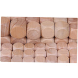 VILLCASE 12 Pcs Wood Blank Dice Unfinished Blocks DIY Wood Kids Block Toys Wood Block Blank Cubes Unfinished Wood Cubes Kids Toys Building Blocks for VILLCASE