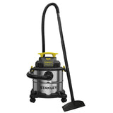 STANLEY SL18115 Wet/Dry Vacuum, 4 Horsepower, Stainless Steel Tank, 5 Gallon, 4.0 HP, 50" Sealed Pressure, Silver+Yellow STANLEY