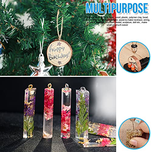 Pin Vise for Resin Casting Molds, LEOBRO Steel Hand Drill, Resin Drill with 10 PCS Drill Bit, Precision Hand Drill Tools for Epoxy Resin Arts Crafts, LEOBRO