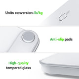 Ovutek Bathroom Scale for Body Weight, Highly Accurate Digital Weighing Machine for People, Upgraded Batteries Included, Compact Size, LED Display, OVUTEK