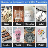 Longer Ray5 10W Laser Engraver, High Accuracy Laser Engraving Machine with 0.06×0.06mm Compressed Spot, 3.5 Inch Touchscreen, 60W Laser Cutter for Naccolly