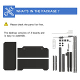 BUNOEM L-Shaped 59" Height Adjustable Electric Standing Desk, Sit and Stand Up Computer Desk For Home Office with Splice Board (Black Top, Black BUNOEM