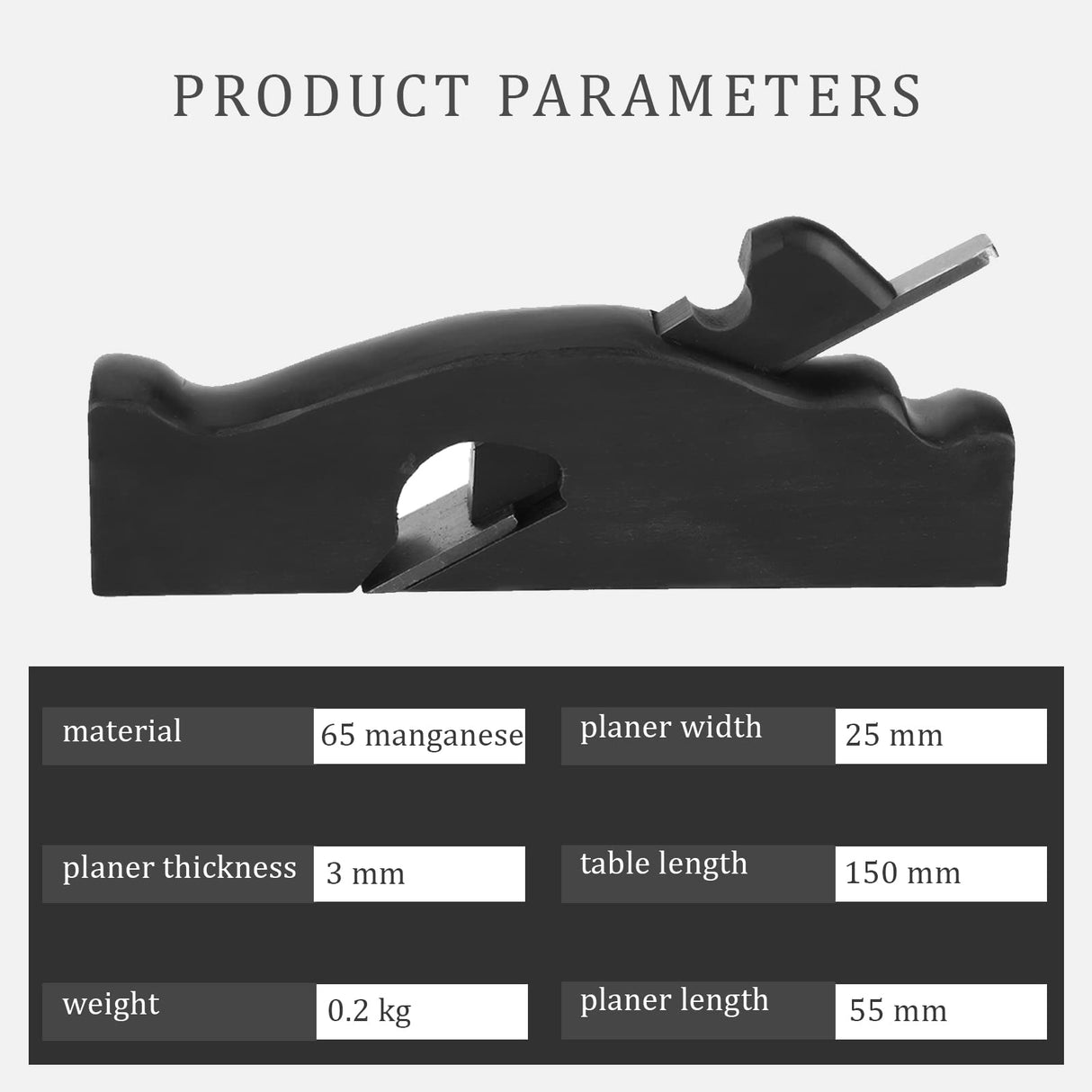 Woodworking Plane,6.1 × 3 ×1.5inches Hand Plane Planer,Planing Woodcraft Tool,65 Manganese Blade,Sharp And Durable,for Cutting, Polishing And Jectse