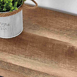 FATORRI Rustic Oak 6-Cube Storage Organizer – Industrial Horizontal Bookshelf with Durable Metal Frame FATORRI