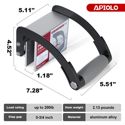 APIOLO Panel and Plywood Carrier, Plywood Lifting Tool and Drywall Carrying Tool, Panel Gripper by Single Hand for Sheet Board Clamp Drywall Lifter, - WoodArtSupply