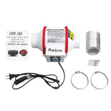 Makacces Powerful 3 Inch Duct Fan with 1.5M Pipe,Copper Motor, Enhanced Air Flow, Low Noise Level for Efficient Smoke&Odor Extraction,for 3D Makacces