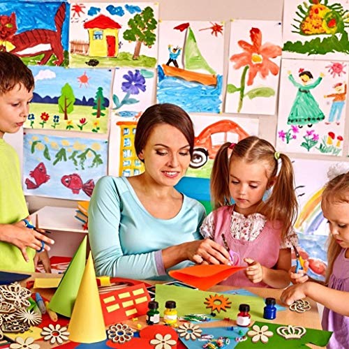 300Pcs Wooden Embellishments,Flower Butterfly Shape Wooden Cutouts Wooden Scrapbooking DIY Handmade Crafts Children Graffiti Home Decor Wooden Crown Haiabei