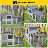 Aivituvin Chicken Coop for 2 Chickens, Wooden Duck House Outdoor Hen House Poultry Quail Cage-Expandable Design Aivituvin