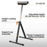WORKESS Roller Support Stand 132 Lbs Load Capacity, Twin Pack WK-RS004T WORKESS