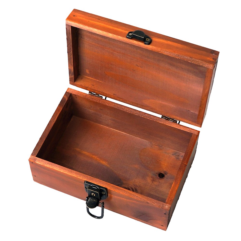 Awerise Personalized Wooden Keepsake Box w/Lock Key, Custom Jewelry Box, Bridesmaid Box, Mother Gift