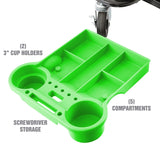 OEMTOOLS 24986 Heavy-Duty Rolling Workbench and Creeper Seat, Mechanics Stool with Wheels, Creepers, Shop Stools With Wheels, Automotive, Green and OEMTOOLS