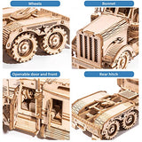 RoWood Model Car Kit to Build,3D Wooden Puzzle, Scale Mechanical Vehicle Model Building Kits, Best Toys Gift for Adults & Teens - Heavy Truck RoWood