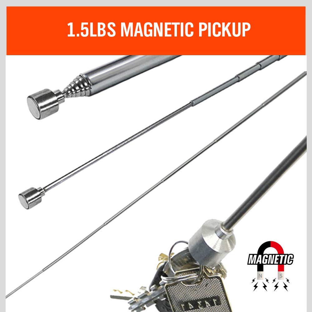 HORUSDY Magnetic Wristband, Gifts for Dad, with Strong Magnets for Holding Screws, Nails, Drilling Bits, Tool Gift for Men HORUSDY