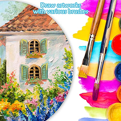 6 Pack 14 Inch Wood Rounds,14 Inch Round Wood Circles for Crafts, Unfinished Wood Circles Wood Sign Blank, Wooden Discs for DIY Crafts, Door Hangers Acejoz