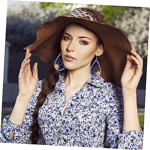 COHEALI 3 Sets Wooden Earrings Unfinished Wooden Earring Making Kit Earring Hooks for Jewelry Making African Jewelry Findings Earring Posts for COHEALI