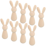 Light House Decorations for Home 10 Pcs Unfinished Wooden Peg Dolls Rabbit Wooden Peg Figures Animal Doll Bodies for DIY Craft Art Home Party EXCEART