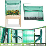 Elevated Wood Gardening Bed with Green House Cover - 36L x24W x 66H - Backyard Expressions BACKYARD EXPRESSIONS PATIO · HOME · GARDEN