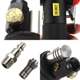 SI FANG 16Pcs Air Die Grinder Kit, Right Angle Die Grinder with 1/4" 1/8" Collets and 2" Quick Change Roll Lock Sanding Discs Accessories Set, SI FANG