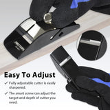 FIRSTINFO H5401 Mini Hand Plane Small Lightweight Steel Body Trimming Plane for Woodworking/Trimming/Wood Planing FIRSTINFO TOOLS FIT YOUR NEEDS