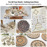 Laser Engraver Machine,5.5W Output Power Laser Cutter and Engraver Machine,12V Compressed Spot 10000mm/min,Laser Engraving Area (400×400mm) for DIY LUNYEE