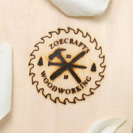 Custom Wood Branding Iron by ZOECRAFTSUPPLY - Durable Stamp for Leather, Wood, and More (1 inch) ZOECRAFTSUPPLY