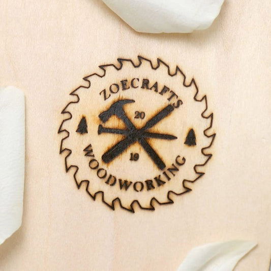 Custom Wood Branding Iron by ZOECRAFTSUPPLY - Durable Stamp for Leather, Wood, and More (1 inch) - WoodArtSupply