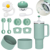 Stanley Cup Accessories Set Including 6 Pcs Silicone Spill Proof Stopper, 2 Pcs Straw Cover Cap for 9-10 mm Straws, 1 Pcs Silicone Boot for Stanley BonneChance