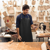 Heavy Duty PU Apron & Latex Gloves, DaKuan Waterproof Resist Strong Acid, Alkali and Oil Apron & Gloves Best for Staying Dry When Dishwashing, Lab DaKuan