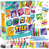 JOYIN 24 Magnetic Mini Tiles Art Kit, Creativity DIY Paint, Arts and Crafts for Kids, DIY Supplies for Party Favors, Family Activity, Birthday JOYIN
