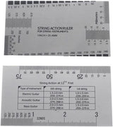 Jiayouy 4Pcs Luthier Tools Set Dual Scale Guitar Neck Notched Straight Edge String Action Gauge Ruler Fret Rocker Fret Leveling Beam for Guitar and Jiayouy