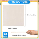 4 Pack 12 x 12 Inch Basswood Sheets for Crafts 12mm-1/2 Thick Unfinished Plywood Boards Blank Wood Square Sheets for DIY Projects, Painting, Wood AWIZOM